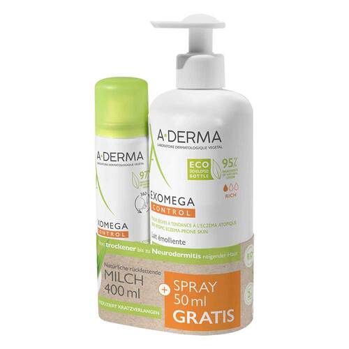 A-Derma Promo-Kit Exomega Milch + Spray - 1