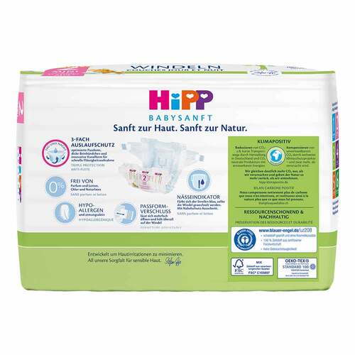 Hipp Babysanft Windeln Mini 4 - 8kg Gr&ouml;&szlig;e 2 Carry - 2