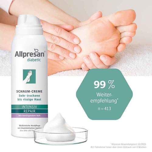 Allpresan diabetic Inten. + Repair mit Urea beruh.Duft - 4