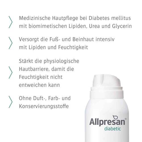 Allpresan diabetic Inten. + Repair mit Urea Schaum- Creme  - 3