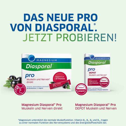 Magnesium Diasporal pro B-Vitamin-Komplex Muskeln + Nerven direkt Direktgranulat  - 4