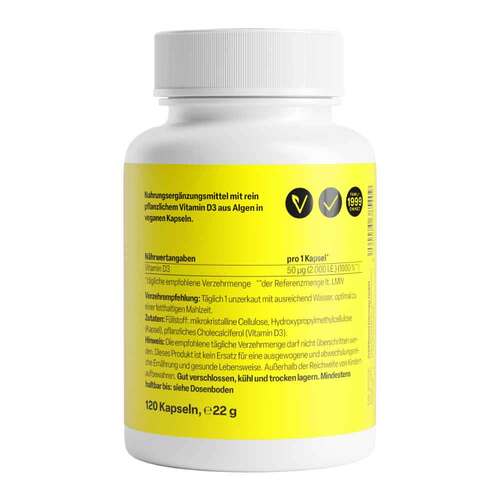 Vitamin D3 2000 I.E. vegan Kapseln - 2