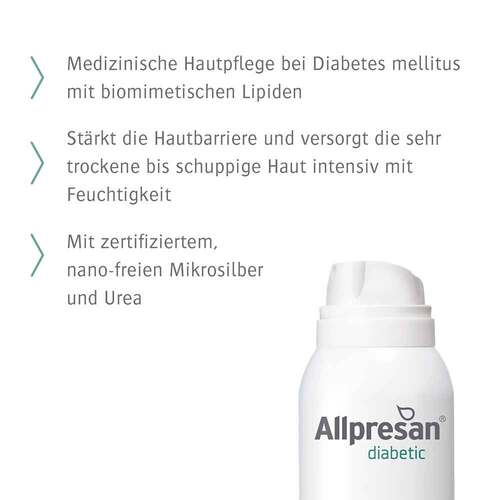 Allpresan diabetic Mikrosilber + Repair Schaum-Creme - 3