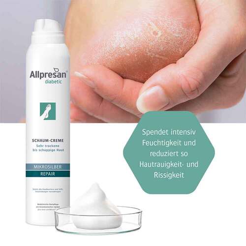 Allpresan diabetic Mikrosilber + Repair Schaum-Creme - 3