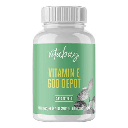 Vitamin E 600 I.E. Depot vegan hochdosiert Weichk. - 1