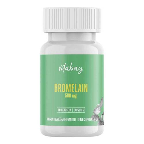 Bromelain 500 mg 1200 F.I.P aus Ananas vegan Kapseln  - 1