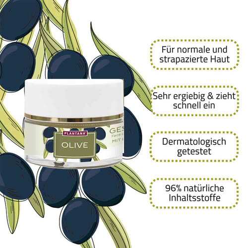 Plantana Olive Gesichtscreme Hyaluron & Vitamin-E - 2