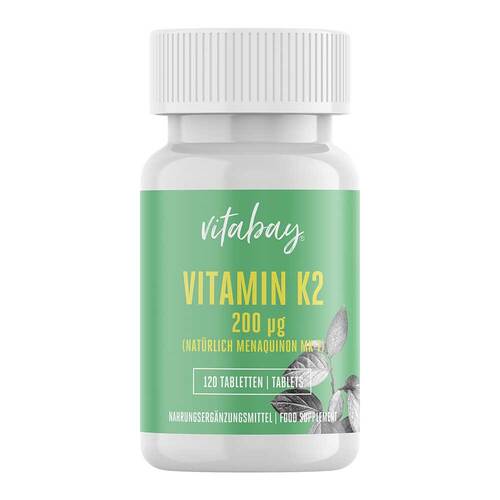 Vitamin K2 200 µg MK-7 vegan hochdosiert Tabletten - 1