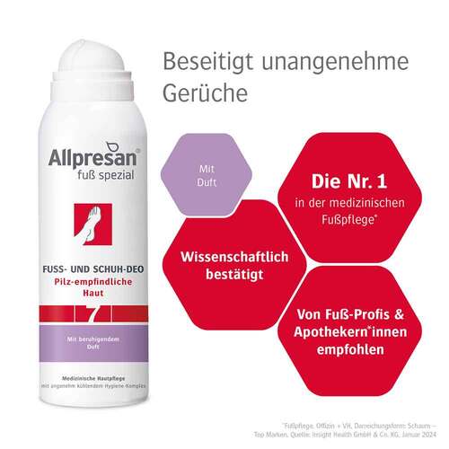 Allpresan Fu&szlig; spezial Nr.7 Fu&szlig;- und Schuh-Deo Spray - 2