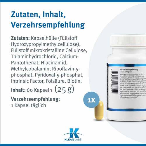 B-Complex mit Methylfolat und Intrinsic Factor Kap - 6