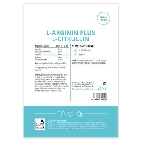 L-Arginin Plus L-Citrullin Kapseln - 2