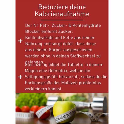 N1 Fett- Zucker- &amp; Kohlenhydrate Blocker Tabletten - 3