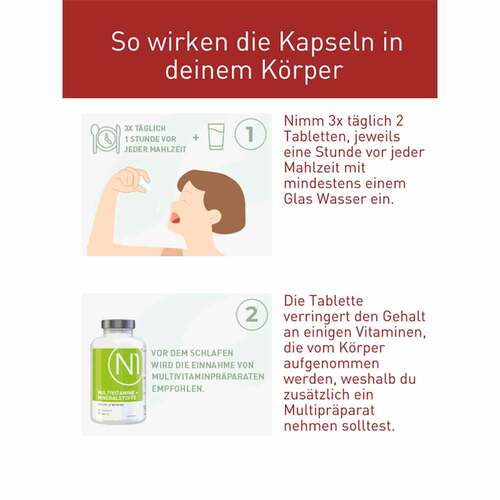 N1 Fett- Zucker- &amp; Kohlenhydrate Blocker Tabletten - 4