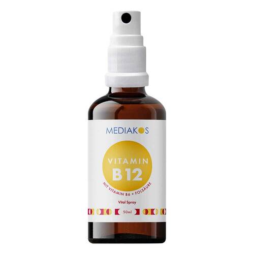 Vitamin B12 + B6 + Fols&auml;ure Mediakos Vital Spray - 2