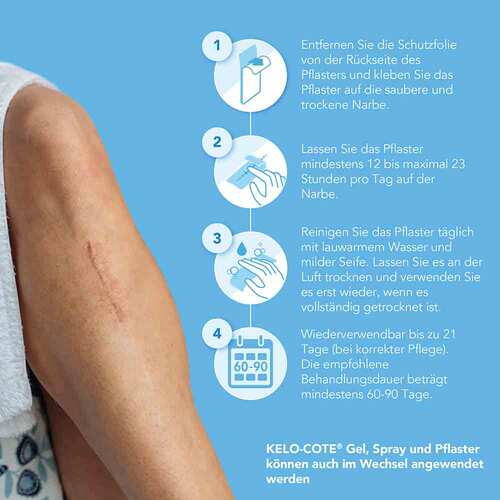 Kelo-Cote Silikon-Narbenpflaster K&ouml;rper - 5
