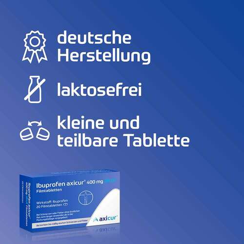 Ibuprofen axicur® 400 mg akut Filmtabletten - 6