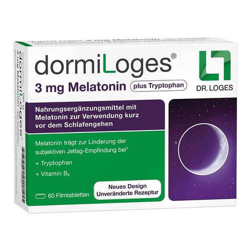 Dormiloges 3 mg Melatonin plus Tryptophan Filmtab. - 1