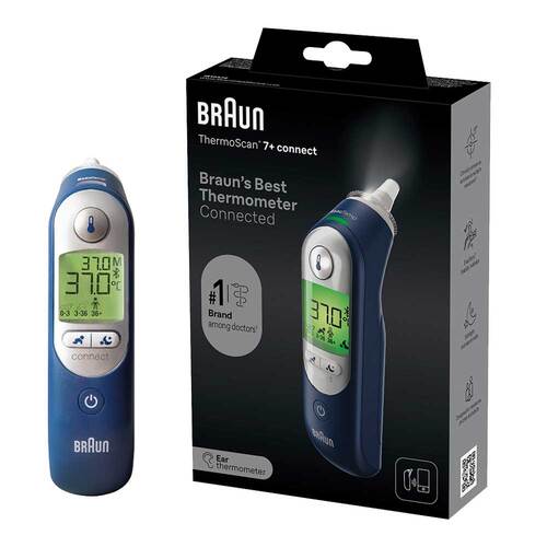 Braun Thermoscan 7 + Connect Ohrthermometer - 1