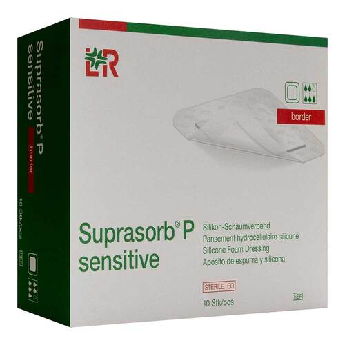 Suprasorb P sensitive PU-Schaumv.border 10x10 cm - 1