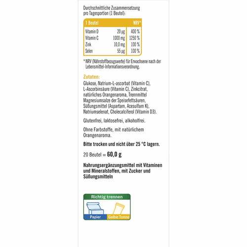 Taxofit Vitamin C 1000 + Zink + D3 Direkt Granulat - 3