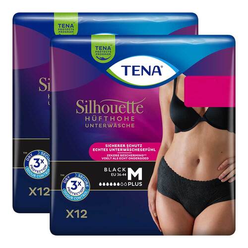 Tena Silhouette Plus M black Inkontinenz Pants - 1
