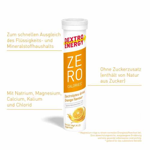 Dextro Energy Zero Calories Orange Brausetabletten - 2