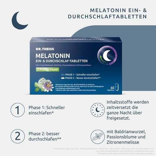 Dr. Theiss Melatonin Ein- &amp; Durchschlaf-Tabletten - 3