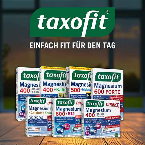 Taxofit Magnesium 500 Nacht + Melatonin Tabletten - 5