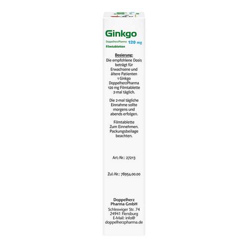 Ginkgo DoppelherzPharma 120 mg Filmtabletten - 2