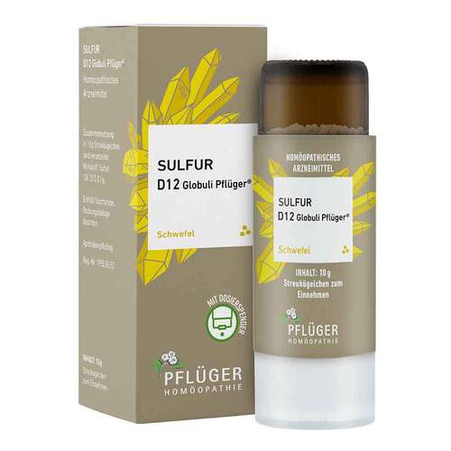 Sulfur D12 Globuli Pfl&uuml;ger Dosierspender - 1