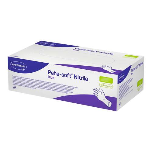 Peha-Soft nitrile blue Untersuchungshandschuhe unsteril pf L - 1