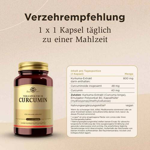 Solgar Vollspektrum Curcumin Kapseln - 5