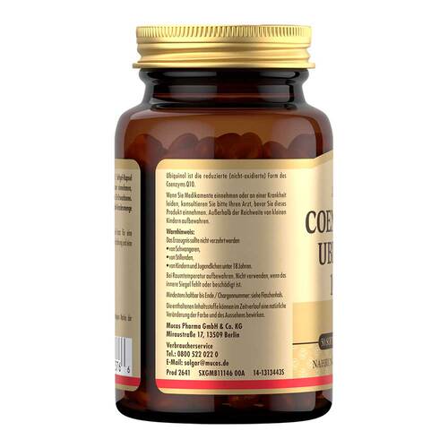 Solgar Coenzym Q10 Ubiquinol 100 mg Kapseln - 4