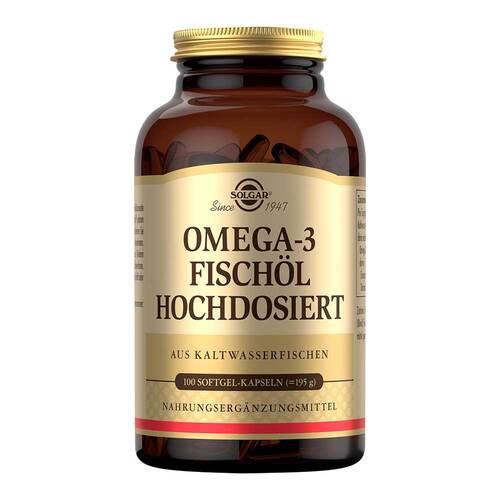 Solgar Omega-3 Fisch&ouml;l hochdosiert Kapseln - 1