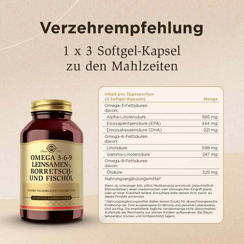 Solgar Omega 3 - 6 - 9 Kapseln - 5