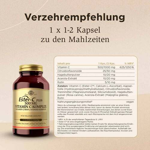 Solgar Ester-C Plus 500 mg Kapseln - 5