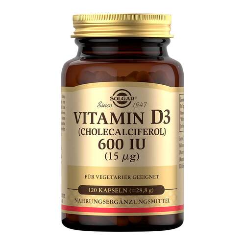 Solgar Vitamin D3 600 I.E. Kapseln - 1