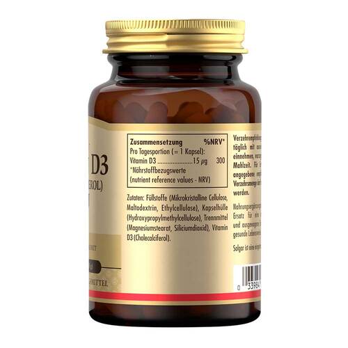 Solgar Vitamin D3 600 I.E. Kapseln - 2