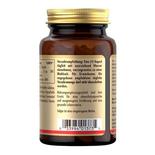 Solgar Vitamin D3 600 I.E. Kapseln - 3