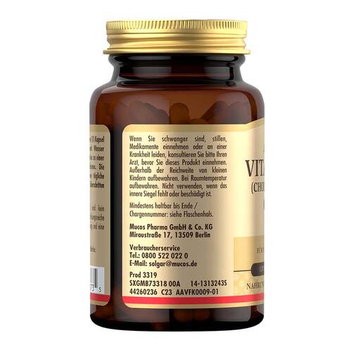 Solgar Vitamin D3 600 I.E. Kapseln - 4