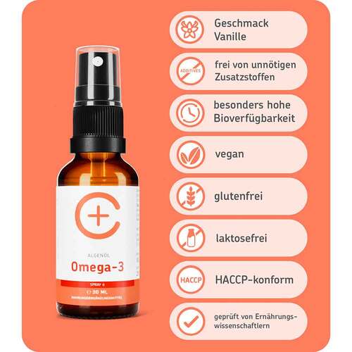 Cerascreen Omega-3 Algen&ouml;l DHA + EPA vegan Spray - 4