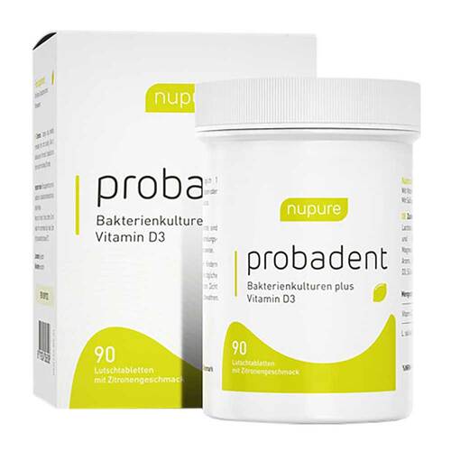 Nupure probadent lemon Mundflora Probiotikum Lutschtabletten - 1