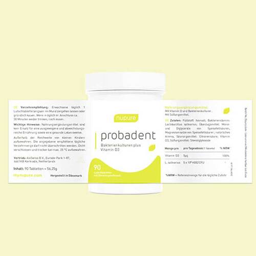 Nupure probadent lemon Mundflora Probiotikum Lutschtabletten - 2