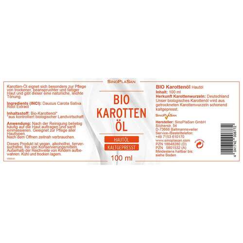 Bio Karotten&ouml;l 100% - 2