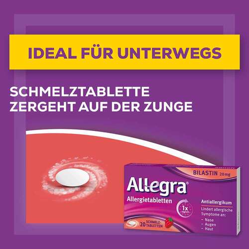 Allegra® Allergietabletten mit Bilastin Schmelztabletten - 3