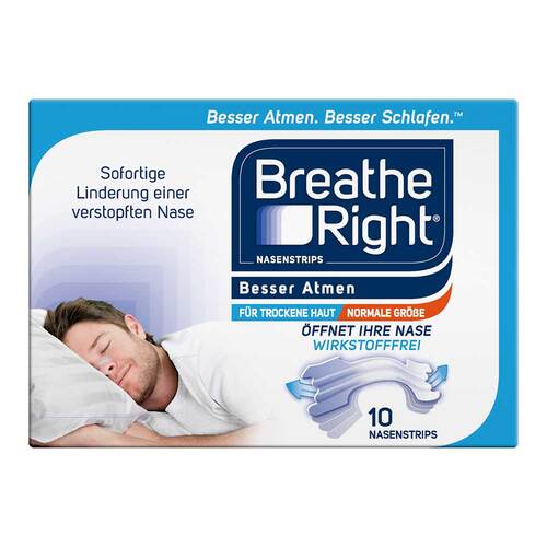 Besser Atmen Breathe Right® Nasenpflaster normal transparent  - 1