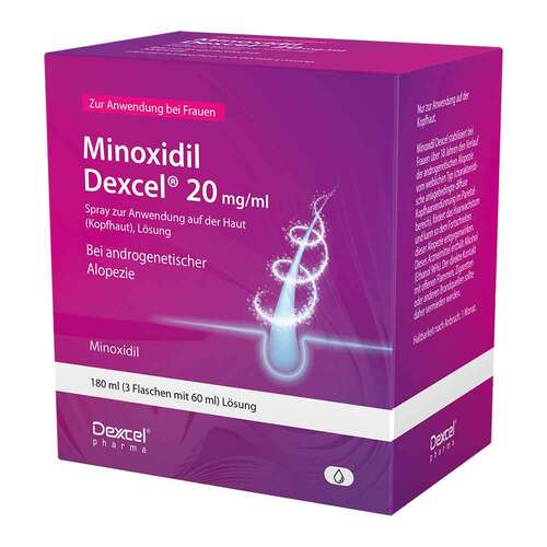 Minoxidil Dexcel 20 mg / ml Spray z.Anw.a.d.Kopfhaut - 1