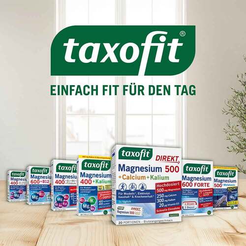 Taxofit Magnesium 500 + Calcium + Kalium Direkt Granulat - 7