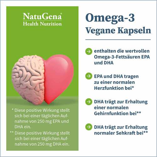 Omega-3 Vegan 1376mg 751 DHA 375 EPA Algen&ouml;l Kapseln  - 3