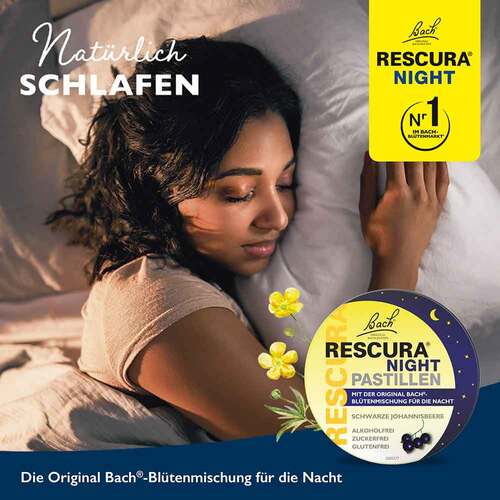 Bachbl&uuml;ten Original Rescura Night Pastillen schwarze Johannisbeere - 6